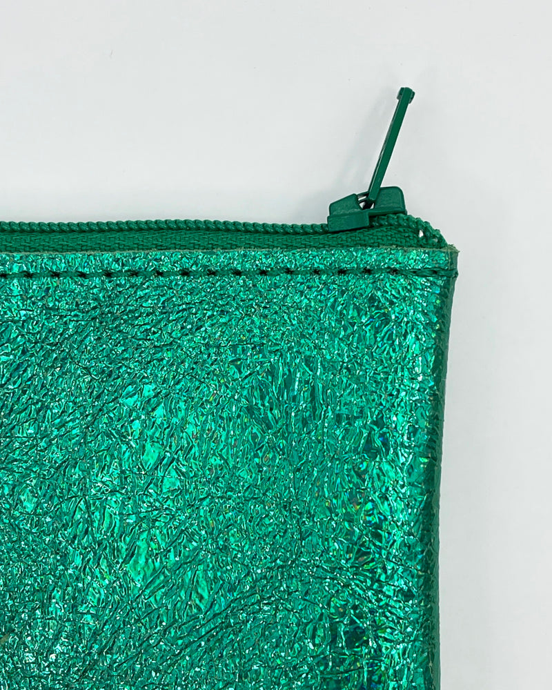 Large Leather Zip Pouches