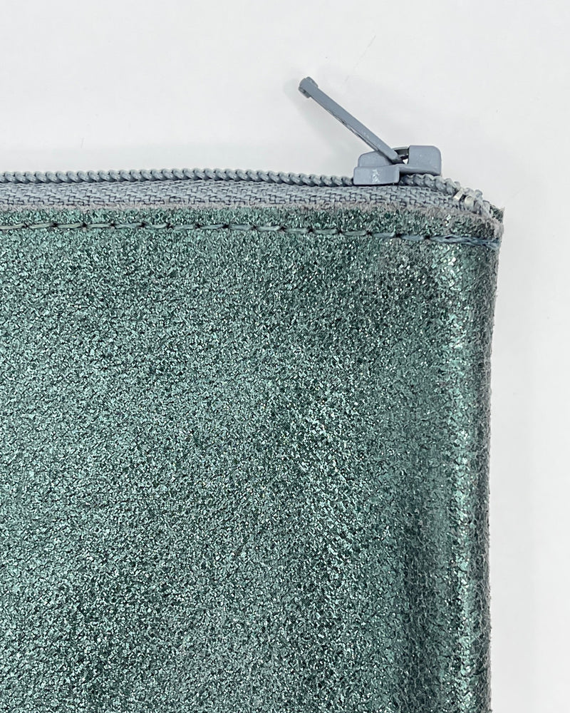 Large Leather Zip Pouches