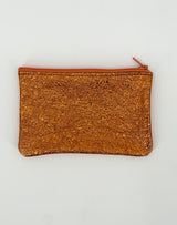 Crinkle Sunset Leather Pouches