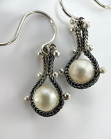 TenThousandThings Wrapped Foxtail Earrings