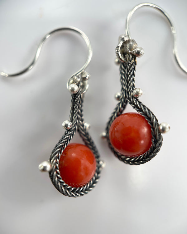 TenThousandThings Wrapped Foxtail Earrings
