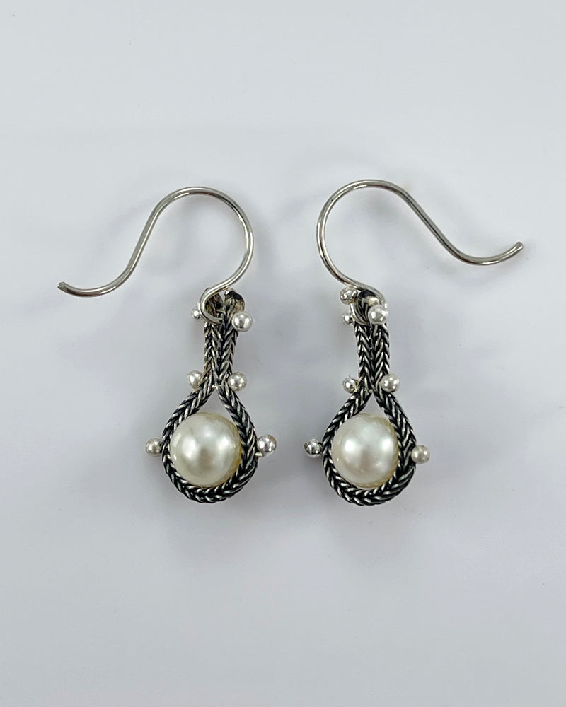 TenThousandThings Wrapped Foxtail Earrings