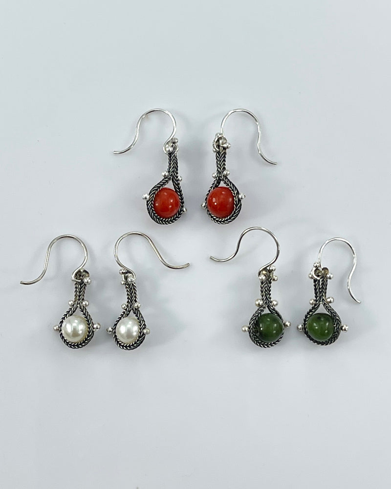 TenThousandThings Wrapped Foxtail Earrings