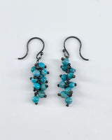 TenThousandThings Short Spiral Turquoise Earrings