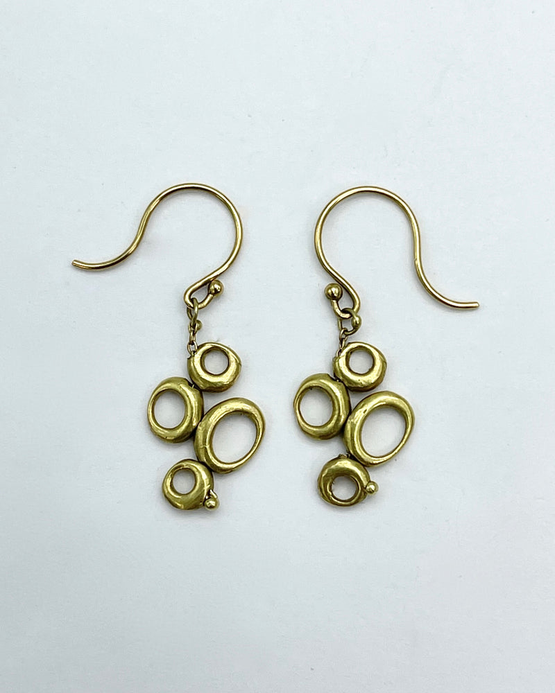 TenThousandThings Short 18kt. Dancing Ovals Earrings