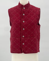 Quilted Snap Vest, Paprika