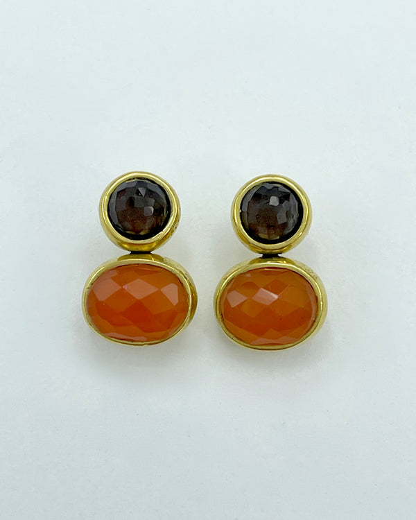 Vaubel Designs Tiny 2 Stone Drop Earrings
