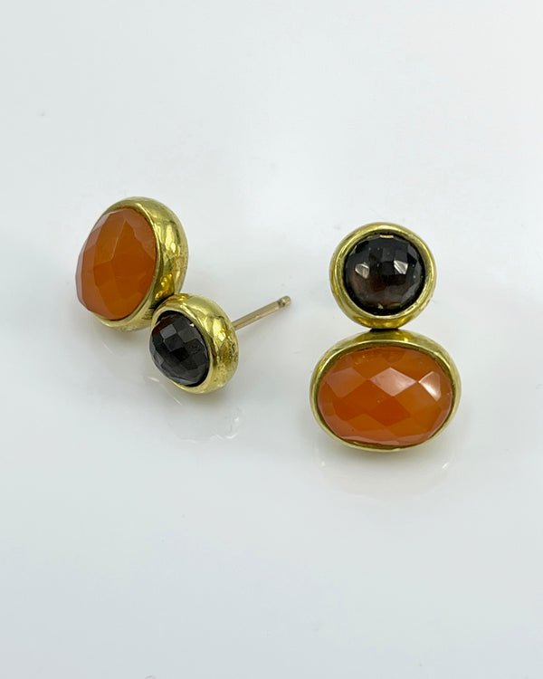 Vaubel Designs Tiny 2 Stone Drop Earrings