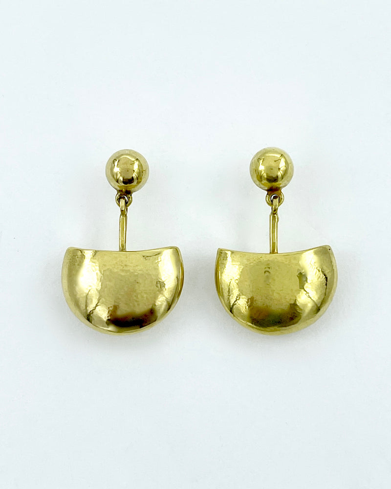 Vaubel Designs Three Quarter Moon Earrings