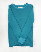 Boat Neck Waffle Rib Top