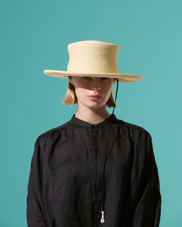 Nasa Straw Hat by Maison Enku