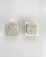 Biba Schutz Square Earrings with Diamonds