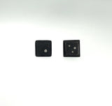 Biba Schutz Square Earrings with Diamonds