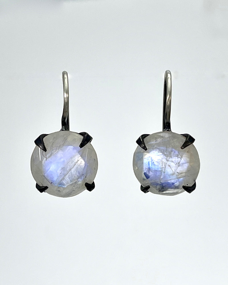 Classic Faceted Stone Drop Earrings