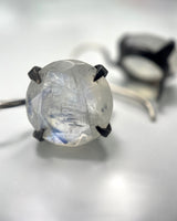 Classic Faceted Stone Drop Earrings