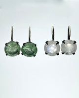 Classic Faceted Stone Drop Earrings