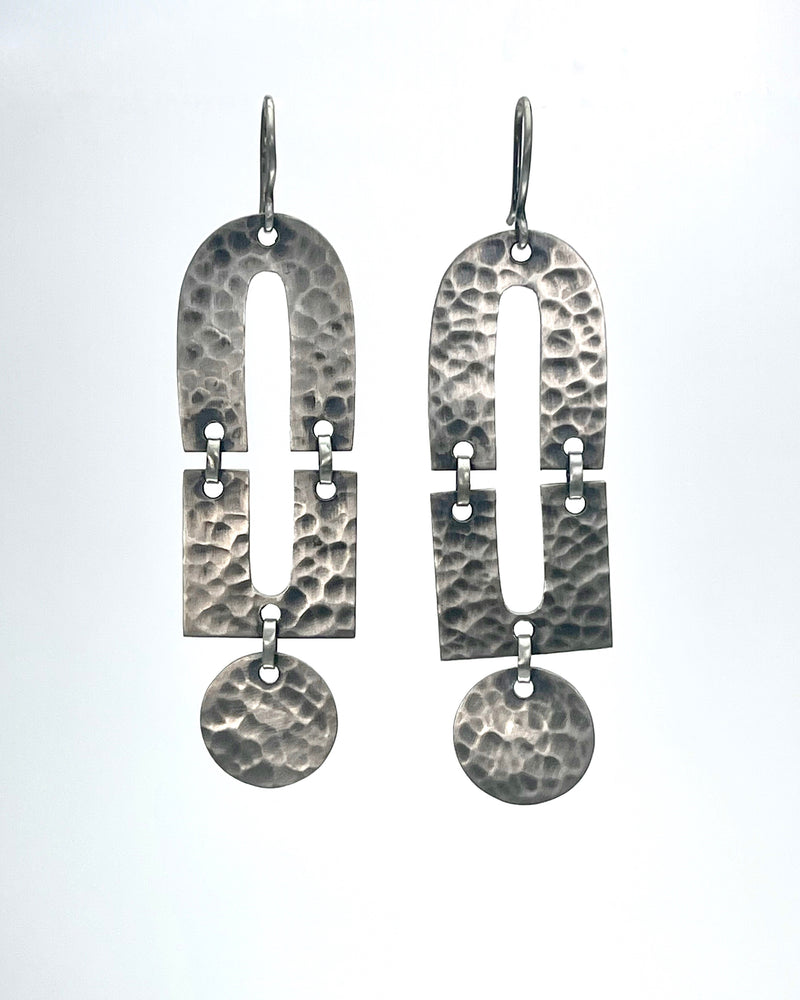 Mixed Shape Drop Earrings