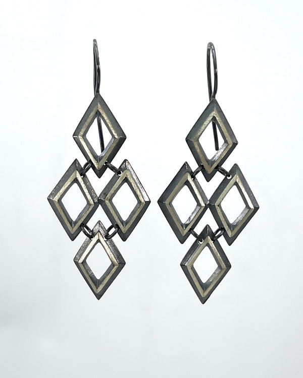 Heather Guidero Quadruple Diamond Eclipse Earrings