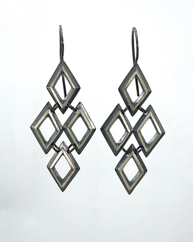 Heather Guidero Quadruple Diamond Eclipse Earrings