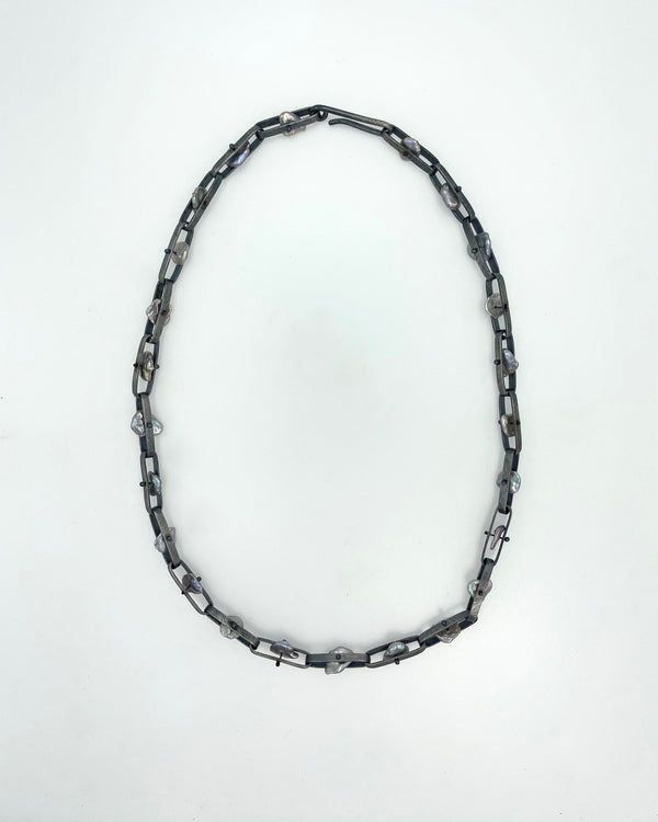 Heather Guidero Carved Oval  Links Necklaces