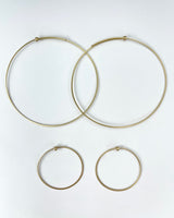 Carla Caruso Round Dainty Hoops