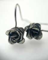 Julie Cohn Silver Petite Rose Earrings