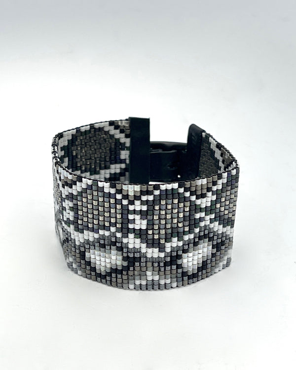 Julie Rofman Black and White Snakeskin Bracelet