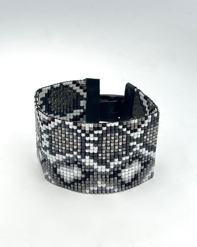 Julie Rofman Black and White Snakeskin Bracelet
