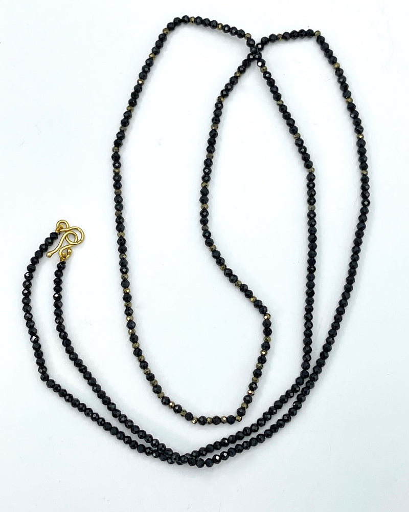 Lena Skadegard Black Spinel & Pyrite Necklace