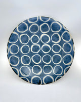 Rustic White Circles  11" Plate
