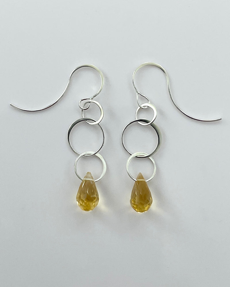 Melissa Joy Manning Three Drop Chain Earrings