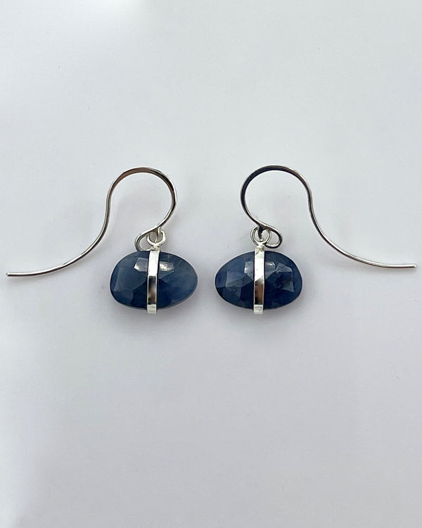 Melissa Joy Manning Single Drop Silver Wrapped Earrings