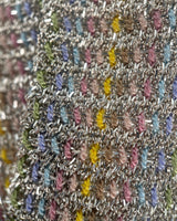 Marie Laure Chamorel Multicolor Woven Silver Bracelet