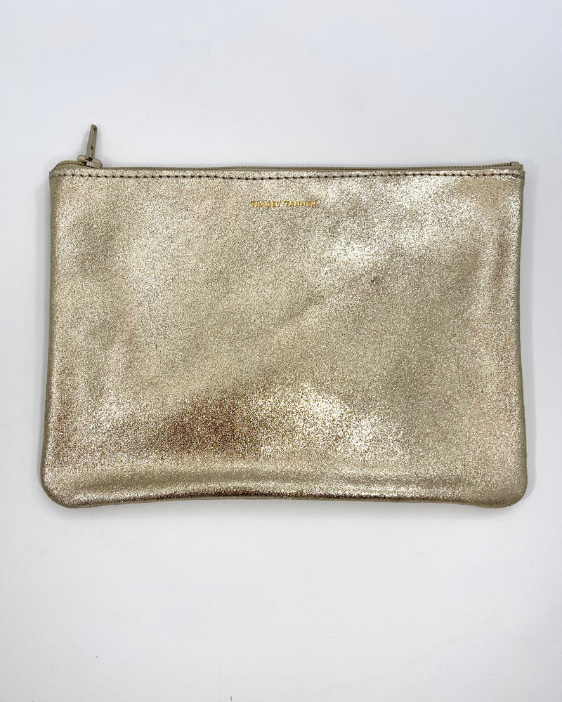 Large Leather Zip Pouches