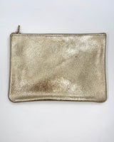 Large Leather Zip Pouches